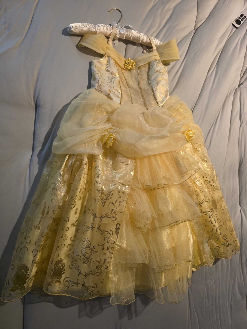 Disney Belle Girls Formal Signature Designer Dress Size 7/8 Beauty And The Beast